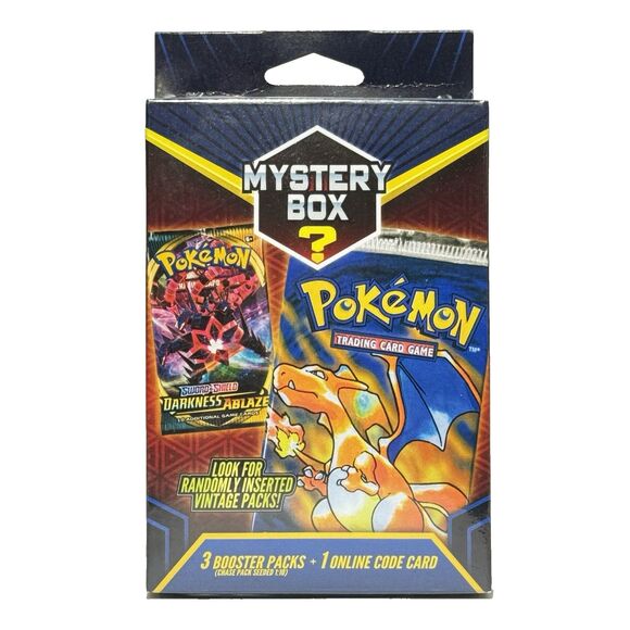 Pokémon TCG Mystery Box Walmart Hanger – 3 Booster Packs SEALED! Chase Cards? - Picture 1 of 8